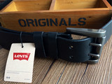【美国正品】 Levi's 李维斯男款黑色商务真皮皮带腰带40码 包邮