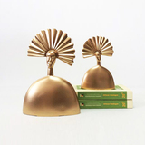 现代中式家居软装饰品办公室桌面书房样板间送礼铜色雕塑摆件包邮