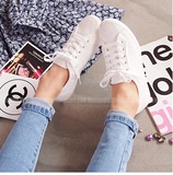 韩国代购正品女鞋 白色帆布鞋 潮鞋 韩版小白鞋 韩式夏天白布鞋女
