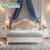 HOT林氏木业公主床1.8米双人床欧式床白色婚床 床头柜床垫成套KA6