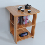 时尚简易木质小茶几小方桌小台子微波炉饮水机茶具床头沙发桌架子