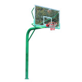 篮球架 标准 成人移动地埋式独臂户外篮球架固定式圆管室外篮球架
