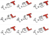汽车金属车贴 金属排量标 尾标字母标1.4T 1.5L 1.6 1.8 2.0 2.4T