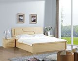 厂家直销 2015新款一米八 一米五实木板式现代简约床 环保家具