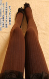 加绒！品质内加拉绒 厚款显瘦竖条纹连裤袜打底袜丝袜女袜L233