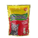 波奇网 宠物猫用品快乐天使吸水迅速高效除臭木质松木猫砂5kg