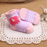 哥登宝婴儿袜子0-3-6个月纯棉冬季加厚新生儿袜子纯棉冬季加厚