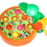 电动橙子打地鼠儿童玩具 男女孩益智早教玩具批发 适合幼儿1-3岁