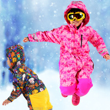 外贸防风宝宝连体滑雪服童装小童防寒服外出服儿童男童女童热销
