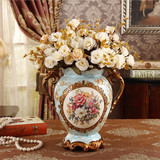陶瓷摆件欧式花瓶工艺品客厅桌面家居摆设 结婚礼物装饰品插花器