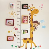S05长颈鹿组合照片墙 实木相框 宝宝相片墙 儿童房装饰