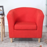 北欧宜家布艺沙发单人椅简约现代小户型休闲椅子美式沙发椅
