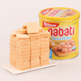 印尼进口饼干richeese那巴提芝士威化饼奶酪味罐装礼盒350g包邮
