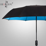 雨景全自动男女士商务雨伞 创意自动开收双层双色抗风折叠晴雨伞