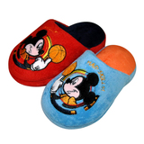 新款包邮迪士尼冬季儿童小孩男童软底防滑棉拖鞋毛拖鞋居家保暖鞋