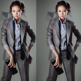 职业装女装套装套裤面试工作服2015新款韩版长袖女士正装女裙西装