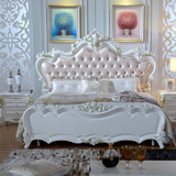 欧式家具欧式实木床白色橡木床法式双人床1.8米m结婚床公主床雕花