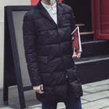 [转卖]冬季中长款棉衣男外套韩版青年修身棉袄男西装领加厚羽绒