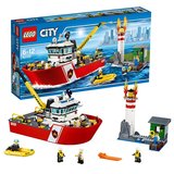 1月新品乐高城市系列60109消防船LEGO CITY玩具 益智拼插积木