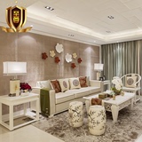 新中式实木沙发客厅后现代沙发组合别墅样板房现代中式家具定制