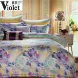 紫罗兰家纺床上用品魔法庄园VPEG039-4再生纤维素面料四件套裸睡