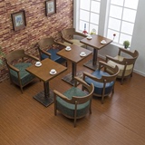 实木餐椅  甜品奶茶店靠背椅子 咖啡厅桌椅 西餐厅餐座椅休闲组合