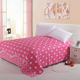 粉色小苹果床单 单件 纯棉全棉斜纹粉红佳人单人双人宿舍被罩枕套