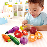 德国hape蔬菜水果切切乐 磁性木质儿童玩具宝宝过家家厨房食物3Y+