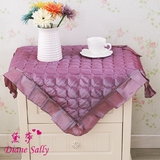 包邮新款紫色床头柜罩套盖布蕾丝欧韩式布艺苏菲床头柜套防尘罩