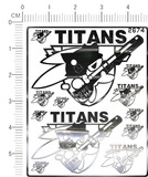 2674 [196] TITANS 泰坦斯  金属贴