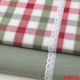 环保英伦风情格子条纹双面色织面料窗帘沙发桌布装饰布料十几种