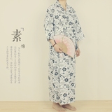 包邮京之舞日本女纯棉浴衣和服睡袍长款日系家居服睡衣写真服