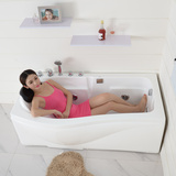 尚雷仕单人浴缸1.5亚克力冲浪按摩独立浴盆成人保温欧式浴缸浴池