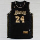 正品代购湖人队 24号 科比 KOBE 黑金 城市特别版 球衣 篮球服SW
