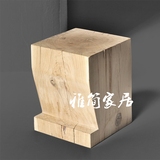 美式创意个性家具/简约实木方凳方几/陈列坐具/原木凳子/实木木墩