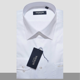 专柜正品雅戈尔春秋季新款免烫白衬衣男士商务正装纯白色长袖衬衫