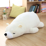 日本原单外贸北极熊毛绒玩具趴趴酣睡熊抱枕大号女孩生日礼物包邮