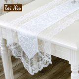 欧式防水白色蕾丝桌布 韩式餐桌布艺椅套 蕾丝茶几旗桌旗装饰盘垫