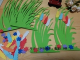 幼儿园装饰品教室板报墙面布置立体墙贴泡沫海绵纸超大树 大号花