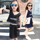 童装女童牛仔套装夏装中大童儿童时尚休闲两件套小女孩套裙韩版潮