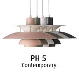 北欧宜家PH5吊灯现代简约铝质餐厅客厅卧室书房吊灯丹麦名师设计