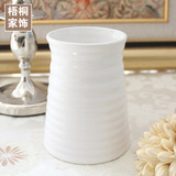 韩式特价白色陶瓷花瓶客厅餐桌花艺家居摆件现代简约装饰插花花器