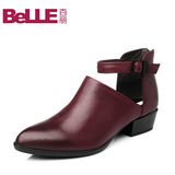 Belle/百丽秋专柜同款潮流个性牛皮女单鞋3N3D7CM5