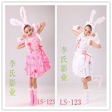 限时特价小兔子动物服饰小白兔服装圣诞节卡通表演服儿童演出服装