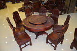 红木家具餐桌1.28南美酸枝餐桌椅组合实木1.38象头圆餐台特价直销