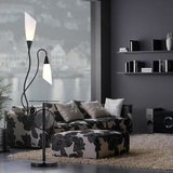 现代简约时尚创意百合带茶几沙发艺术落地灯 客厅卧室床头灯台灯