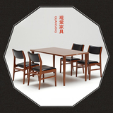 新中式餐桌椅方桌现代实木餐桌椅组合客厅样板房酒店会所家具定制