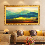 巨人山油画欧式山水风景大卫纯手工绘客厅靠山现代定制装饰挂壁画