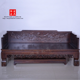 恒宜 老榆木罗汉床 实木家具古典中式罗汉床三件组合明清仿古家具