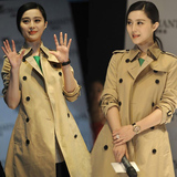韩国代购2016春季新款女装韩版双排扣英伦风衣女春秋外套女中长款